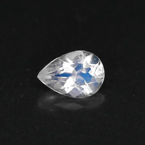 0.35克拉天然彩虹月光石，梨形，5.9×4.1毫米，VS