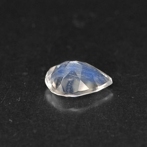 0.35克拉天然彩虹月光石，梨形，5.9×4.1毫米，VS
