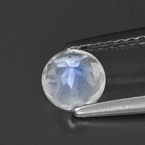 0.49克拉天然彩虹月长石，透明，透明/半透明