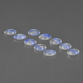 克拉天然彩虹月长石，椭圆形切割，VVS-VS