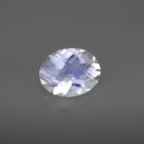 1.55克拉天然彩虹月光石，椭圆形切割，8.9×7毫米，VS