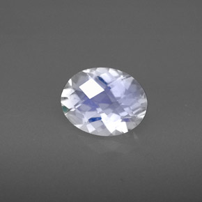 1.55克拉天然彩虹月光石，椭圆形切割，8.9×7毫米，VS