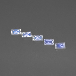 克拉天然彩虹月光石，长方形切工，VS