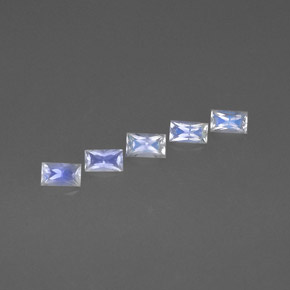 克拉天然彩虹月光石，长方形切工，VS