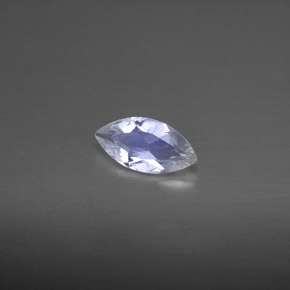 0.41克拉天然白色彩虹月光石，透明，8.1×4.1毫米，透明/半透明