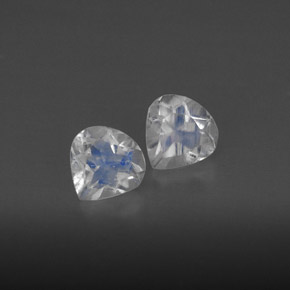 克拉天然彩虹月长石，透明，透明/半透明