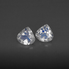 克拉天然彩虹月长石，透明，透明/半透明