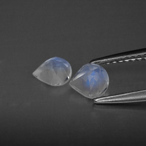 克拉天然彩虹月长石，透明，透明/半透明