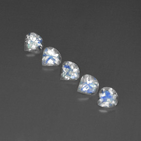 克拉天然彩虹月长石，透明，透明/半透明