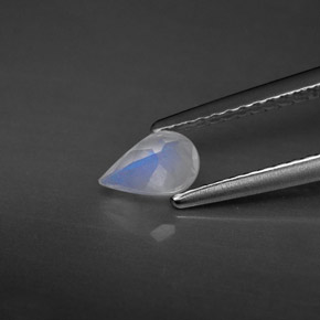 0.36克拉天然彩虹月光石，透明，透明/半透明