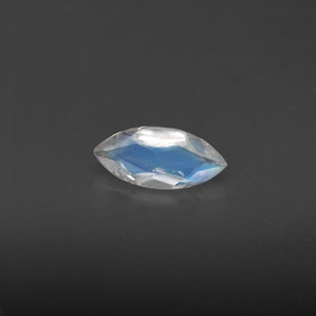 0.31克拉天然彩虹月光石，透明，7.7×3.6毫米，透明/半透明