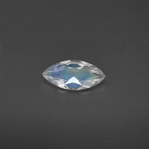 0.30克拉天然彩虹月光石，透明，7.9×3.8毫米，透明/半透明