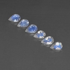 克拉天然彩虹月长石，透明，透明/半透明