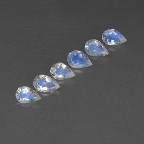 克拉天然彩虹月长石，透明，透明/半透明