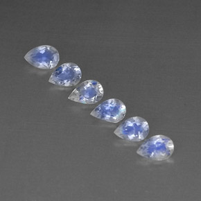 克拉天然彩虹月长石，透明，透明/半透明