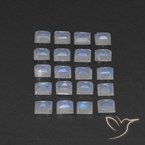 2.73克拉天然彩虹月长石，正方形，透明