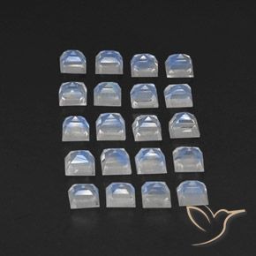 3.36克拉天然彩虹月长石，正方形，透明