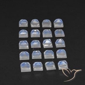 3.55克拉天然彩虹月长石，正方形，透明