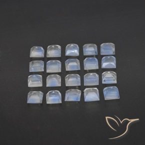 3.33克拉天然彩虹月长石，正方形，透明