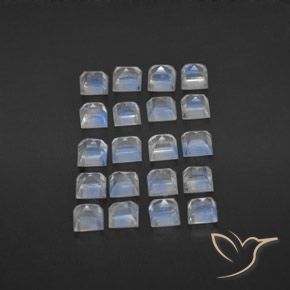3.45克拉天然彩虹月长石，正方形，透明