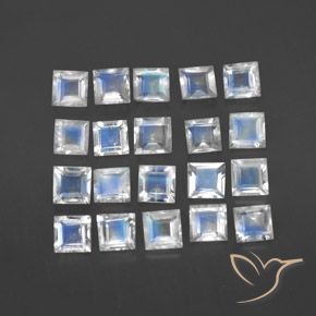2.85克拉天然彩虹月长石，正方形，透明