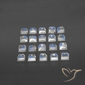 3.65克拉天然彩虹月长石，正方形，透明
