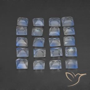 2.48克拉天然彩虹月长石，正方形，透明