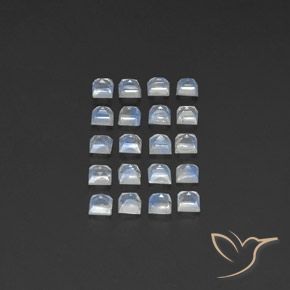 2.42克拉天然彩虹月长石，正方形，透明