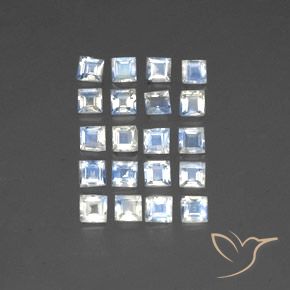 2.66克拉天然彩虹月长石，正方形，透明