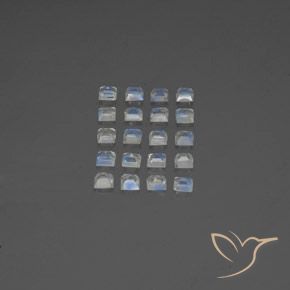 2.66克拉天然彩虹月长石，正方形，透明