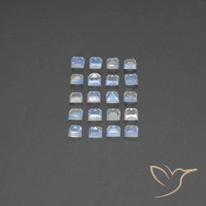3.16克拉天然彩虹月长石，正方形，透明