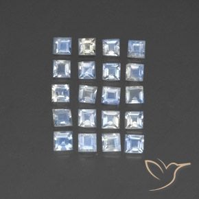 2.77克拉天然彩虹月长石，正方形，透明
