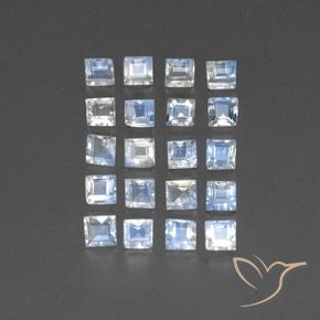 3.26克拉天然彩虹月长石，正方形，透明