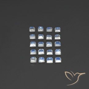 2.83克拉天然彩虹月长石，正方形，透明