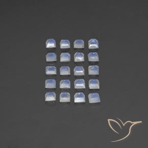 2.79克拉天然彩虹月长石，正方形，透明