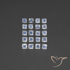 2.49克拉天然彩虹月长石，正方形，透明