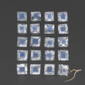 2.49克拉天然彩虹月长石，正方形，透明