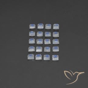 2.49克拉天然彩虹月长石，正方形，透明
