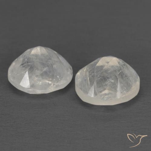 2.43克拉天然彩虹月长石，椭圆形，半透明