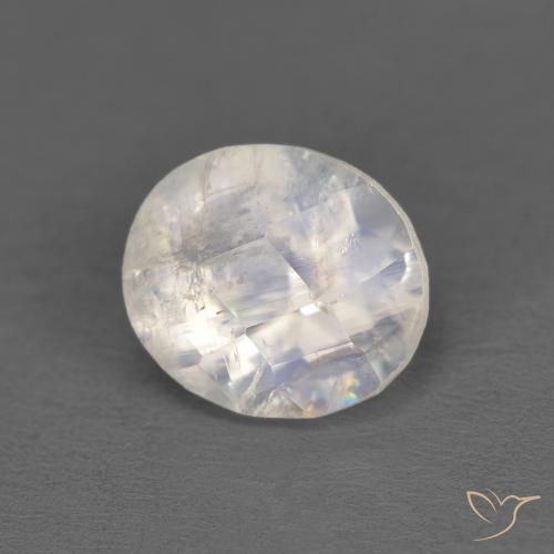 1.21克拉天然彩虹月长石，椭圆形，透明