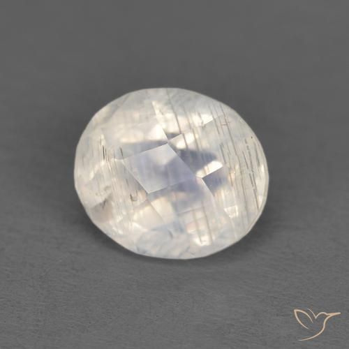 1.25克拉天然彩虹月长石，椭圆形，透明