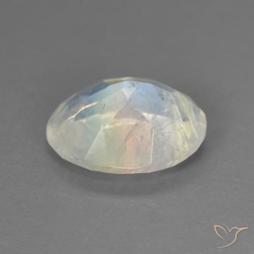 2.42克拉天然彩虹月长石，椭圆形，透明