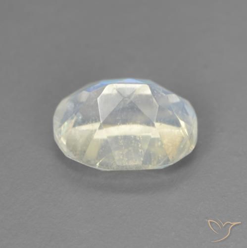 1.52克拉天然彩虹月长石，椭圆形，透明