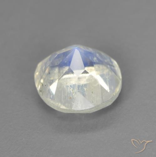 1.39克拉天然彩虹月长石，圆形的，透明