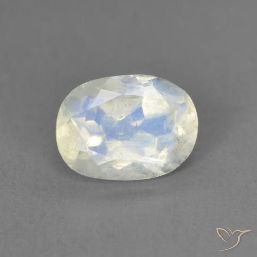 1.22克拉天然彩虹月长石，椭圆形，透明