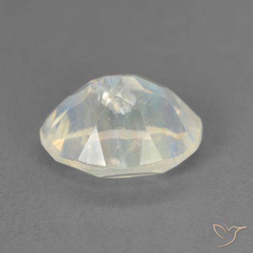 1.91克拉天然彩虹月长石，椭圆形，透明