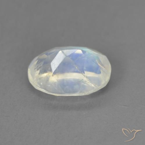 1.38克拉天然彩虹月长石，椭圆形，透明