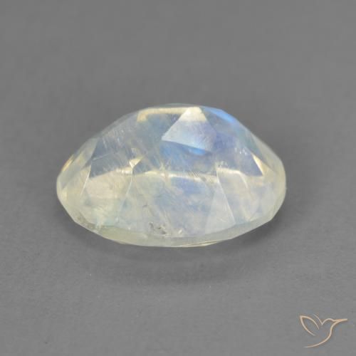 1.94克拉天然彩虹月长石，椭圆形，透明