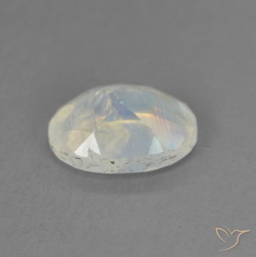 1.21克拉天然彩虹月长石，椭圆形，透明
