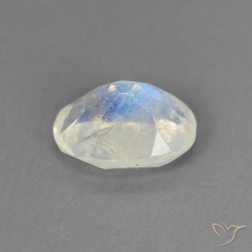 1.28克拉天然彩虹月长石，椭圆形，透明
